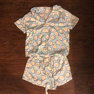 Forever 21 egg pajama set